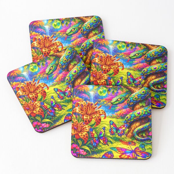 Item preview, The Flora-Fauna Fusion - Psychedelic Art designed and sold by bapupa.
