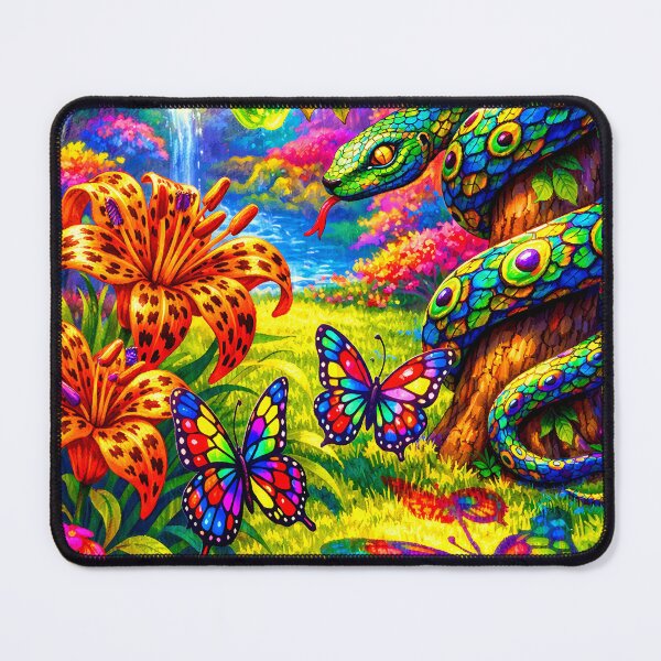 Item preview, The Flora-Fauna Fusion - Psychedelic Art designed and sold by bapupa.