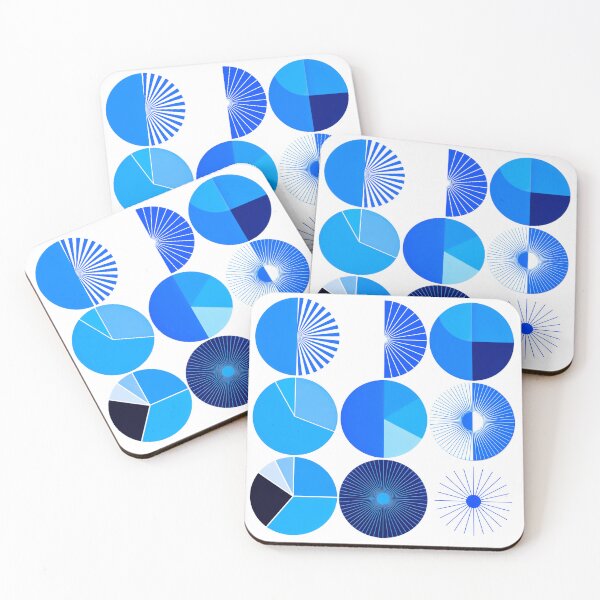 Item preview, Geometric Circles - Blue Artwork designed and sold by TobyYodler.