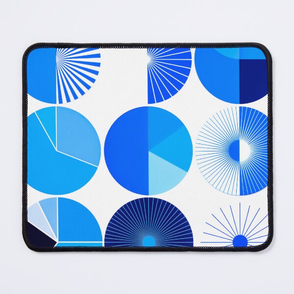 Item preview, Geometric Circles - Blue Artwork designed and sold by TobyYodler.