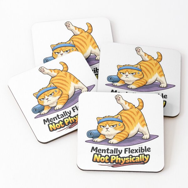 Item preview, Funny Yoga Cat Meme – Mentally Flexible Not Physically designed and sold by Gentlestate.