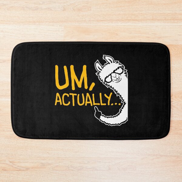 Item preview, Um Actually Llama Alpaca Finger Pointing Smug Nerd Correction designed and sold by shirt-o-mat.