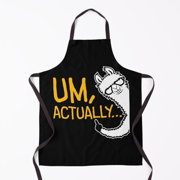 Item preview, Um Actually Llama Alpaca Finger Pointing Smug Nerd Correction designed and sold by shirt-o-mat.