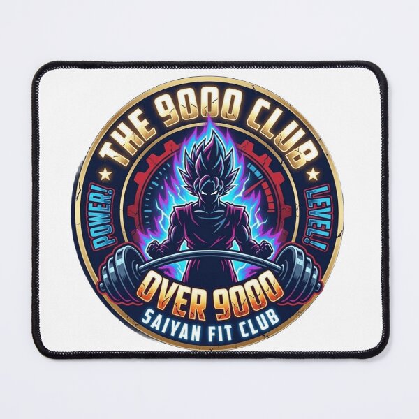 Item preview, The 9000 Club Saiyan Fit Emblem designed and sold by Over 9000 Gains.