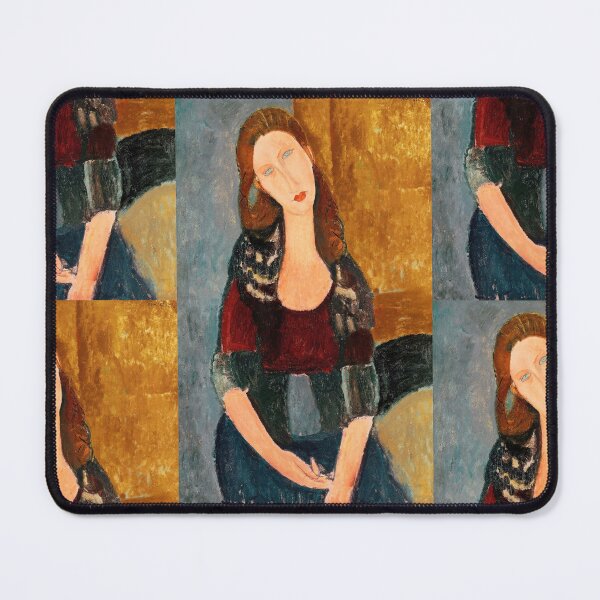Item preview, Portrait of Jeanne Hebuterne by Amedeo Modigliani: Modernist Fine Art Poster designed and sold by artofuniverse.