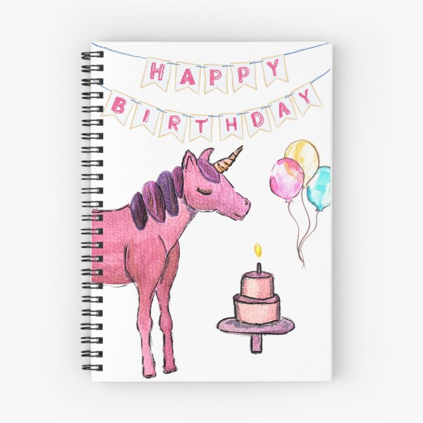 Item preview, Unicorn birthday designed and sold by Uniquelytiki.
