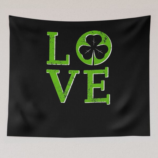 Item preview, LOVE Clover St Patrick T Shirt St Patricks Day Shirt designed and sold by shoppzee.