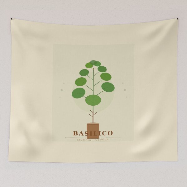 Item preview, Basil Plant Italian Kitchen Art Print designed and sold by CINCINNA.