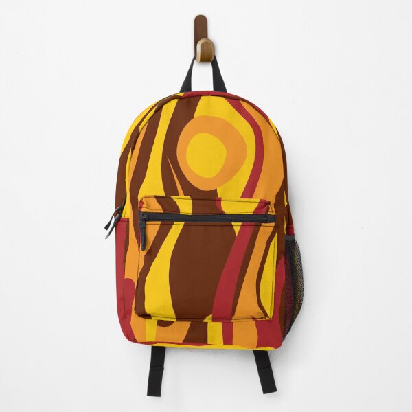 Item preview, Autumn pattern psychedelic element fire retro flow orange designed and sold by Luzi Illustrella.