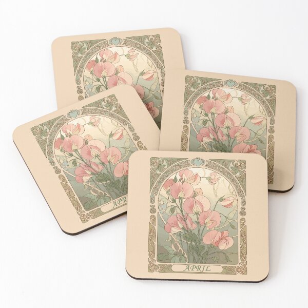 Item preview, Sweet Pea Birth Month Flower Motif designed and sold by taiche.