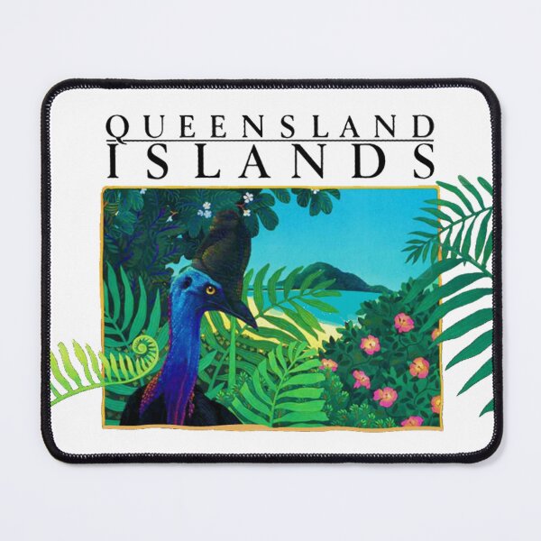 Item preview, Queensland Islands Vintage Travel Poster designed and sold by Corinne Alexa Jackson.