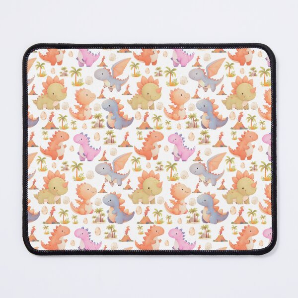 Item preview, Cute Baby Dinosaur Pattern – Kawaii Dino Watercolor Design designed and sold by SunnyBunnyWorks.