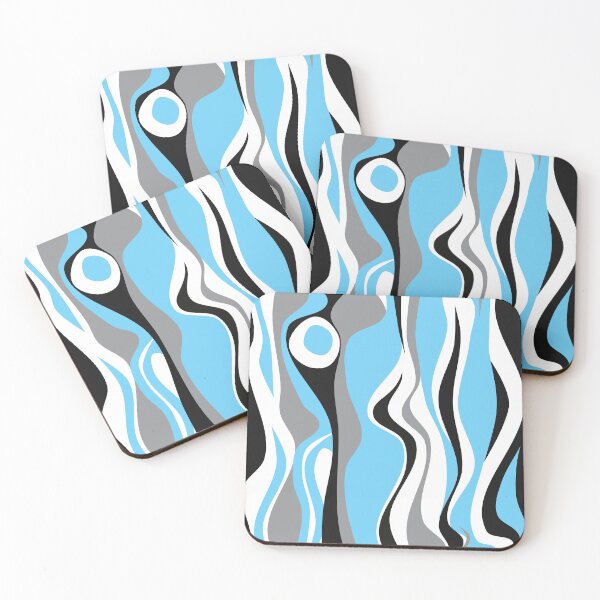 Item preview, Winter pattern psychedelic element air retro flow black designed and sold by Luzi Illustrella.
