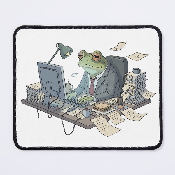 Item preview, Frog At work designed and sold by tigrootiger.