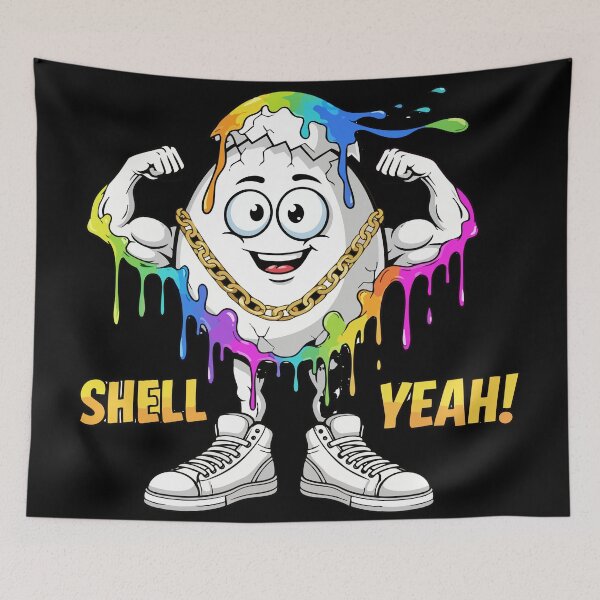 Item preview, FUNNY hip hop easter Shell Yeah! designed and sold by Uglyandcute.