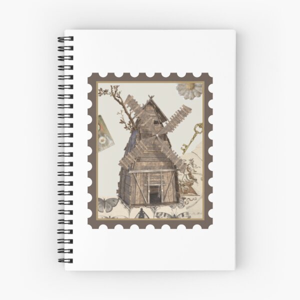 Item preview, Vintage Windmill Stamp – Rustic Cottage Aesthetic designed and sold by LunaArtology.