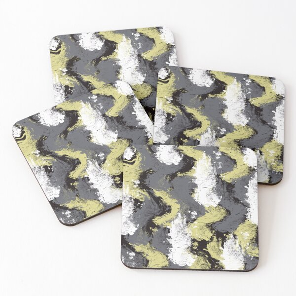 Item preview, Abstract grey, yellow and white pattern that lifts your spirits designed and sold by Susanna Schorr.