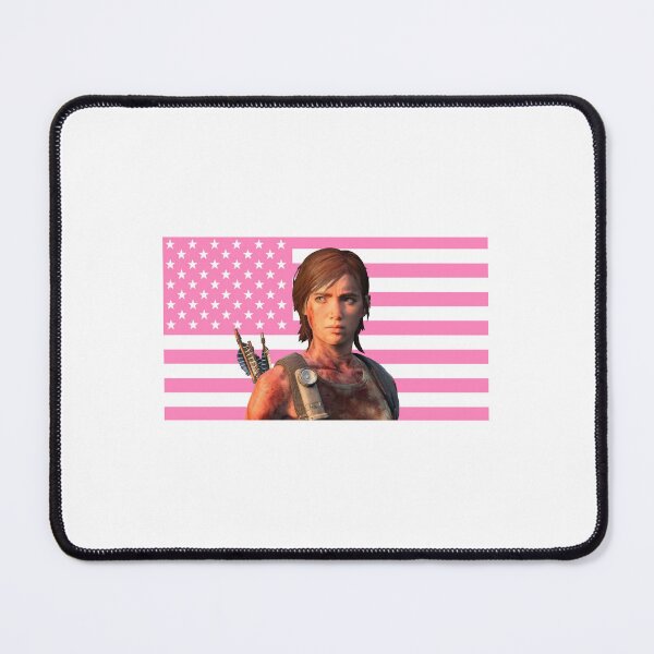 Item preview, Santa Barbara Ellie Williams with Pink American Flag designed and sold by maelrusydesigns.