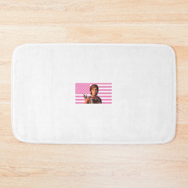 Item preview, Santa Barbara Ellie Williams with Pink American Flag designed and sold by maelrusydesigns.