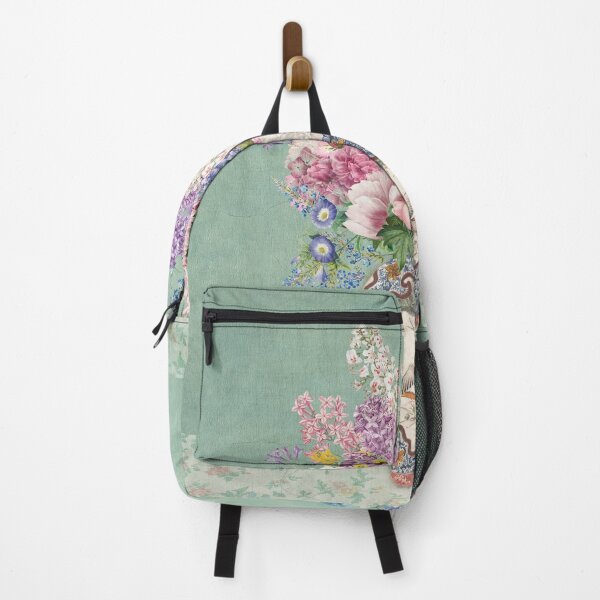 Item preview, Vintage Spring flowers bouquet in chinoiserie vase designed and sold by Bloomery Decor.