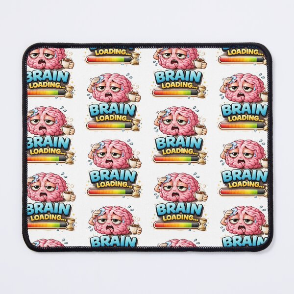 Item preview, Brain Loading Funny Sticker designed and sold by PriyankaSonara.