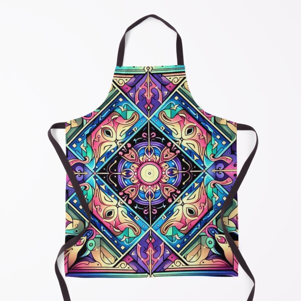 Item preview, Psychedelic Mandala – Vibrant Symmetry Artwork designed and sold by Dogandesighn.
