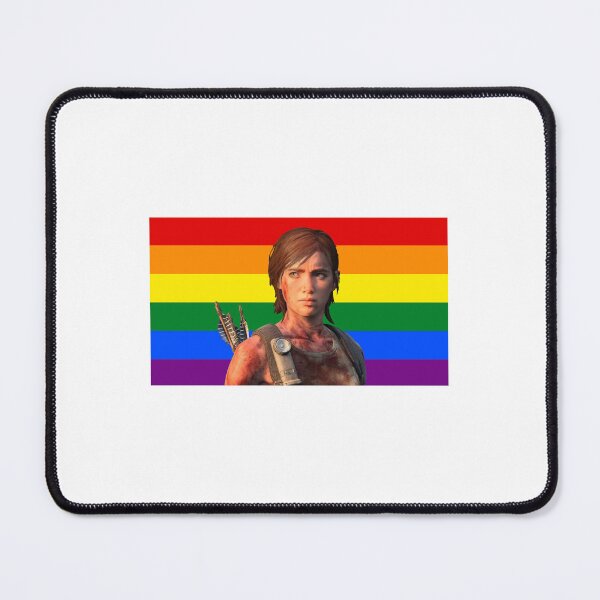Item preview, Santa Barbara Ellie Williams with Pride Flag designed and sold by maelrusydesigns.