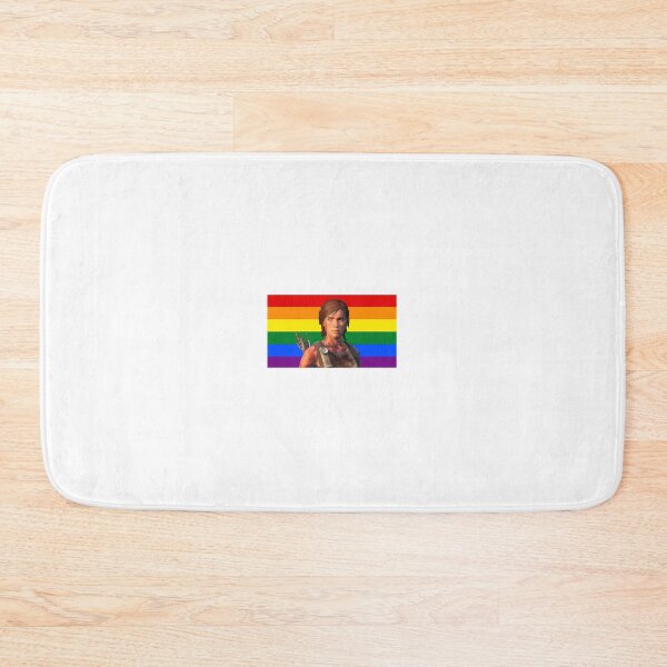 Item preview, Santa Barbara Ellie Williams with Pride Flag designed and sold by maelrusydesigns.