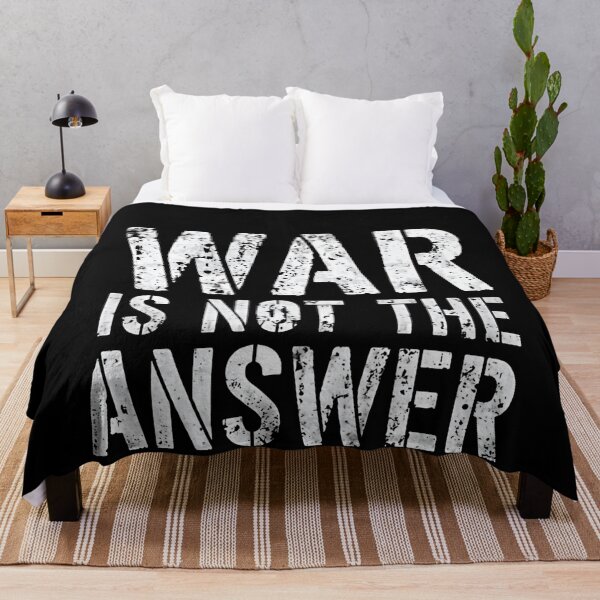 Item preview, War Is Not The Answer Stop War Peace Protest Iran Trump designed and sold by SkeletonsDanger.