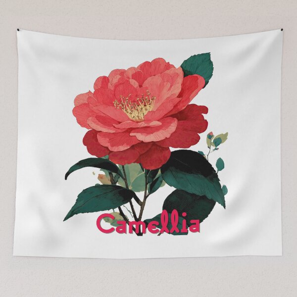 Item preview, Camellia – Botanical Elegance designed and sold by ForeverPrintsOK.