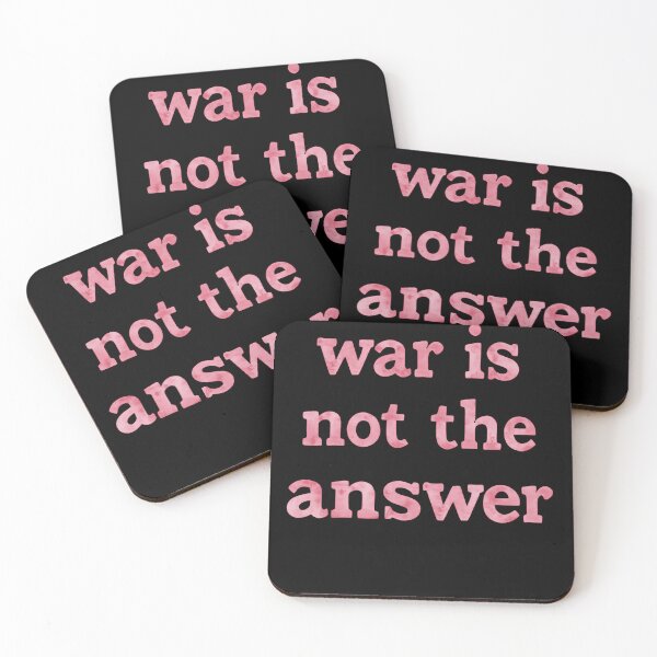 Item preview, War Is Not The Answer No War With Iran Love Peace Anti Trump   designed and sold by SkeletonsDanger.