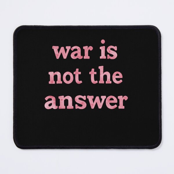 Item preview, War Is Not The Answer No War With Iran Love Peace Anti Trump   designed and sold by SkeletonsDanger.