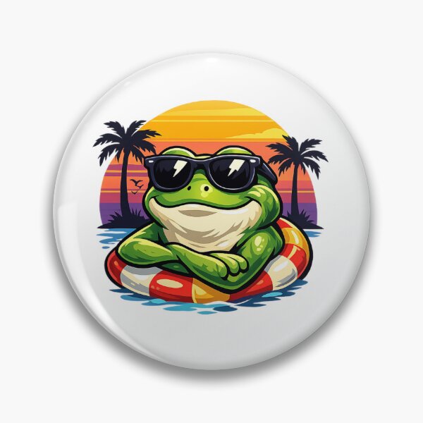 Item preview, Cool frog under the sunset designed and sold by FroggyOnly.