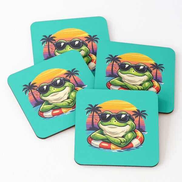 Item preview, Cool frog under the sunset designed and sold by FroggyOnly.
