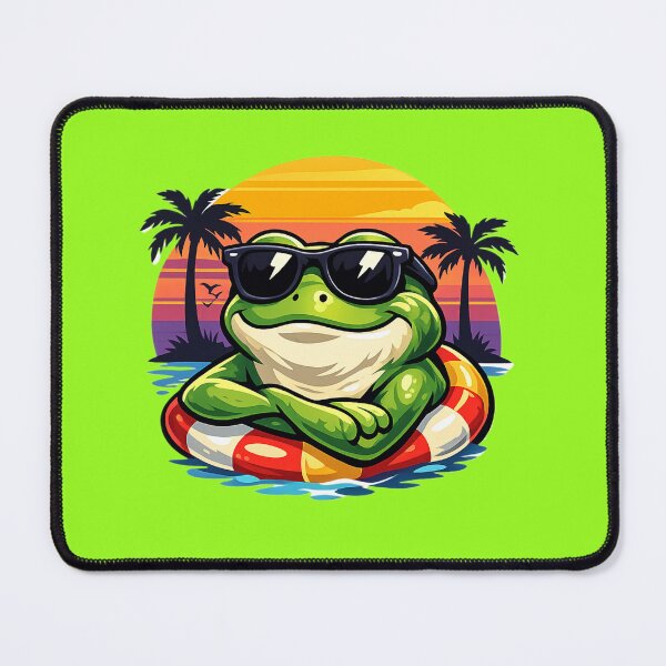 Item preview, Cool frog under the sunset designed and sold by FroggyOnly.