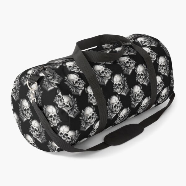Item preview, Skulls on Books Pattern Design - Black designed and sold by PatternTitan.
