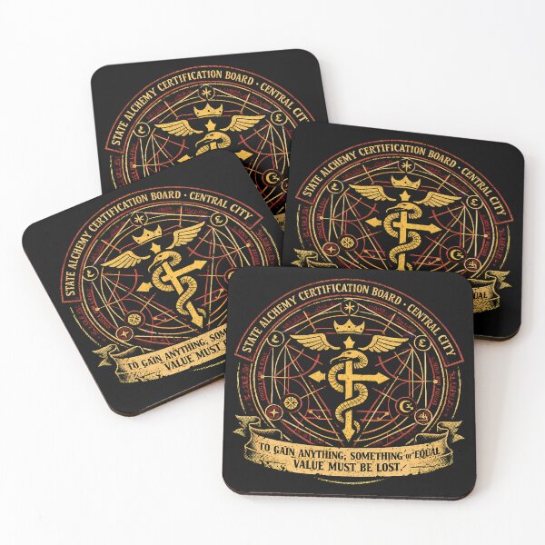 Item preview, State Alchemy Board Transmutation Circle Crest designed and sold by agearb.