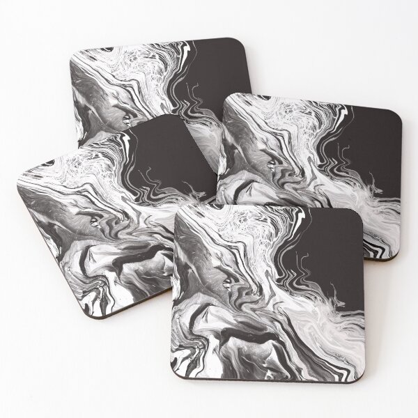 Item preview, Eye of the Tiger abstract art grey black designed and sold by Susanna Schorr.