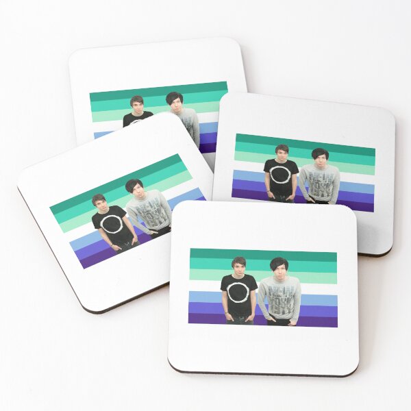 Item preview, Dan and Phil in front of Gay Flag designed and sold by maelrusydesigns.