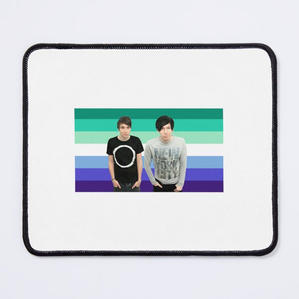 Item preview, Dan and Phil in front of Gay Flag designed and sold by maelrusydesigns.