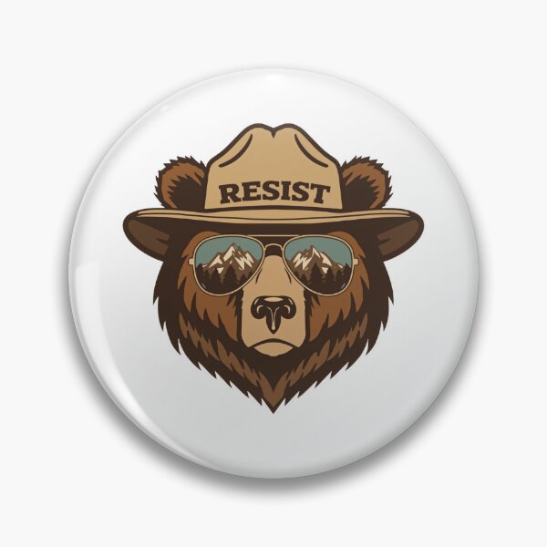 Item preview, Protect Our National Parks Freedom Bear Resist Anti Fascist Command designed and sold by SkeletonsDanger.