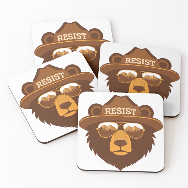Item preview, Protect Our National Parks Freedom Bear Resist Anti Fascist Force designed and sold by SkeletonsDanger.