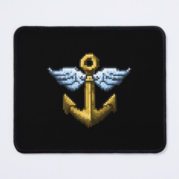 Item preview, Retro Pixel Art Winged Anchor designed and sold by OneToTee.
