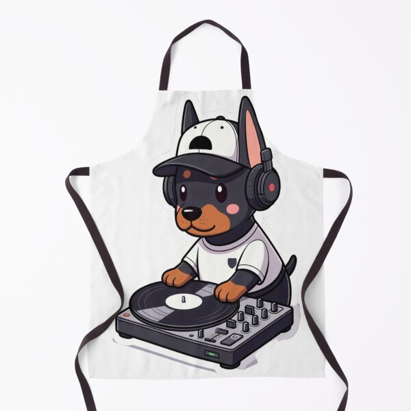 Item preview, DJ Puppy Kawaii – Cute Dog Vinyl Turntable Sticker designed and sold by ahfas86.