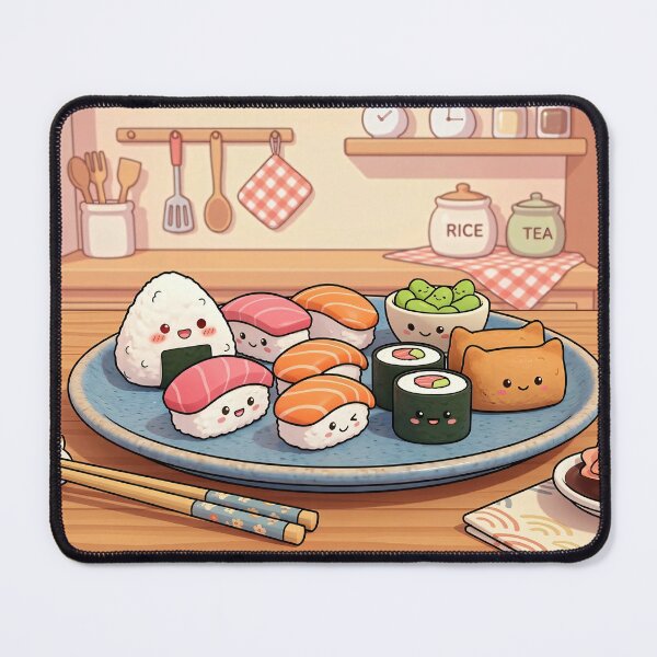 Item preview, "Sushi Scene in the Kitchen" designed and sold by Tecno-Art-Land.
