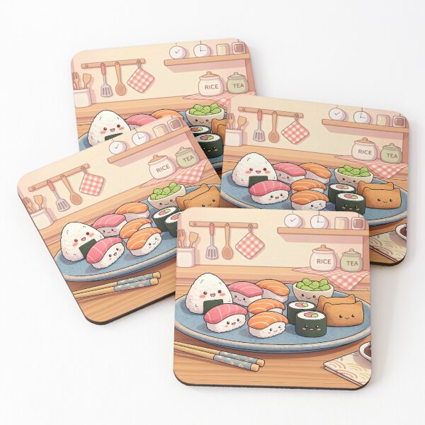 Item preview, "Sushi Scene in the Kitchen" designed and sold by Tecno-Art-Land.