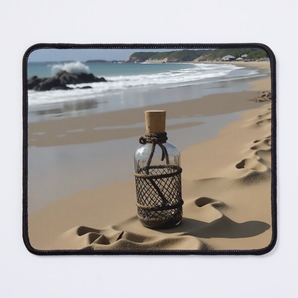 Item preview, Empty Bottle on Beach designed and sold by gl-sminkis.
