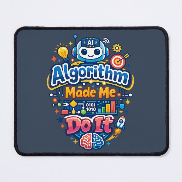 Item preview, Algorithm Made Me Do It | Funny AI Tech Humor Robot Algorithm Nerd Design designed and sold by PopCulturePixel.