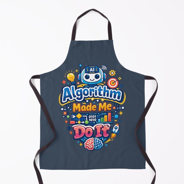 Item preview, Algorithm Made Me Do It | Funny AI Tech Humor Robot Algorithm Nerd Design designed and sold by PopCulturePixel.