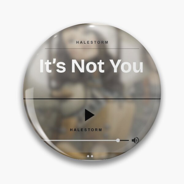 Item preview, Its not you halestorm song listening on spotify designed and sold by Ink&Iron.